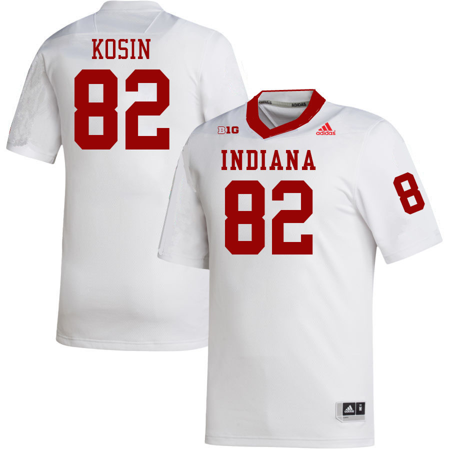 Men #82 Brody Kosin Indiana Hoosiers College Football Jerseys Stitched-White